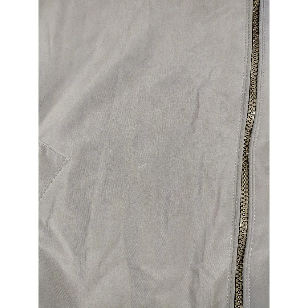 Weatherproof Jacket Mens 2XL Gray Microfiber Windbreaker Bomber Lined Outdoor